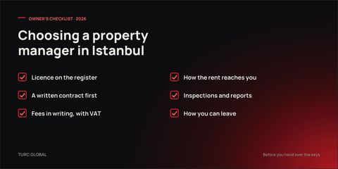Checklist graphic: licence on the register, a written contract first, fees in writing, how the rent reaches you, inspections and reports, how you can leave